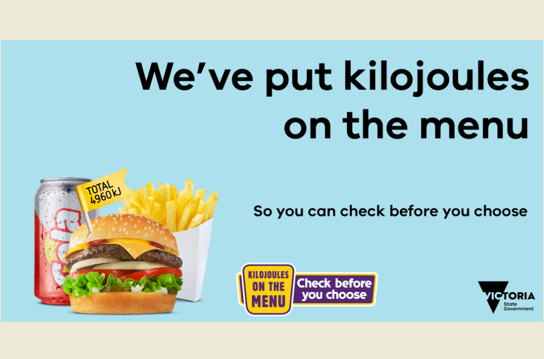 New kilojoule labelling scheme to encourage healthier eating